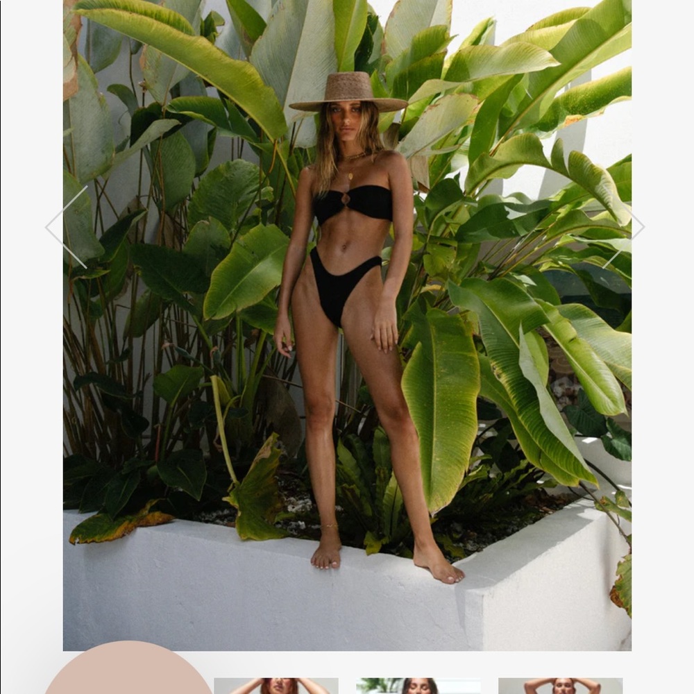 Somerfield swim- RIVIERE TOP - JET CRINKLE and BYRON BOTTOM